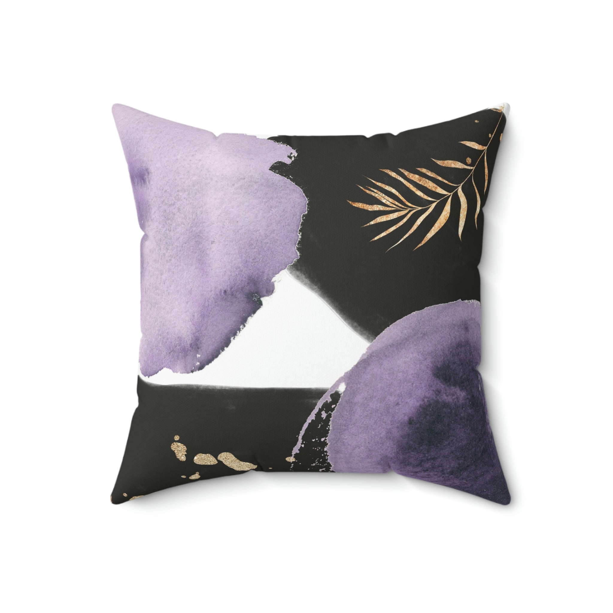 Abstract Pillow Cover | Black Lavender