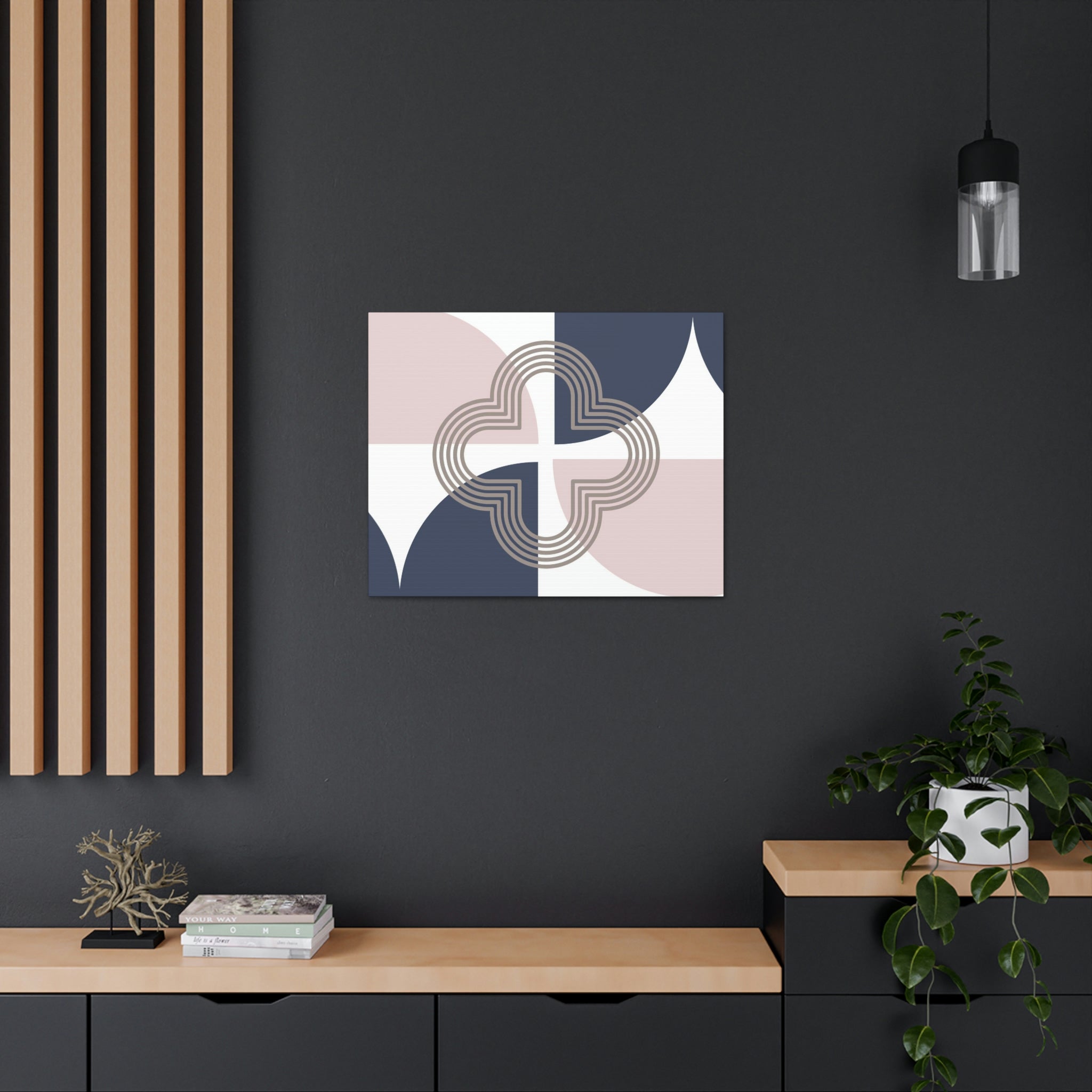 Mid Century Canvas Wall Art | Geometric