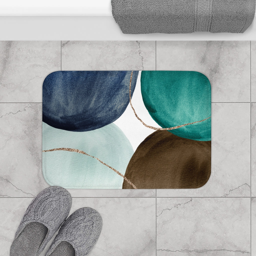 Boho Bath Mat | Navy Green