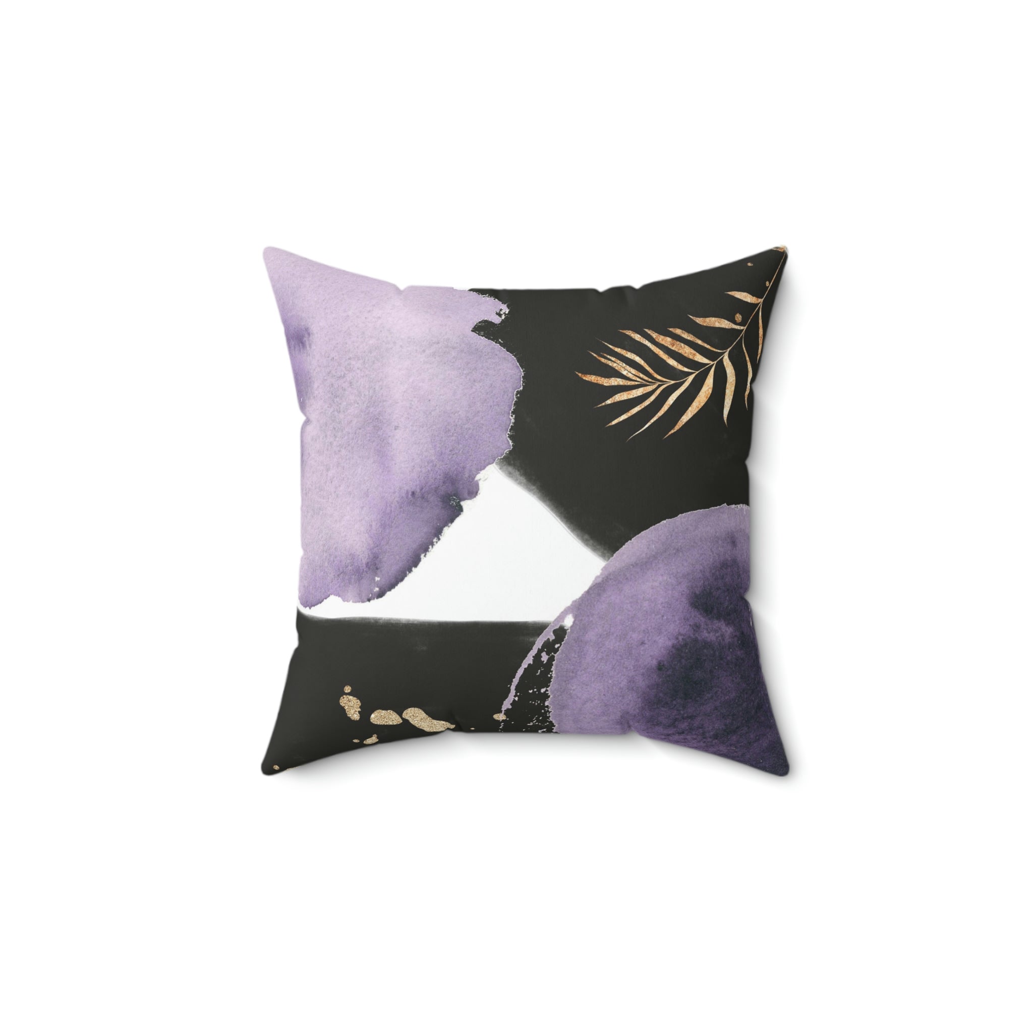 Abstract Pillow Cover | Black Lavender