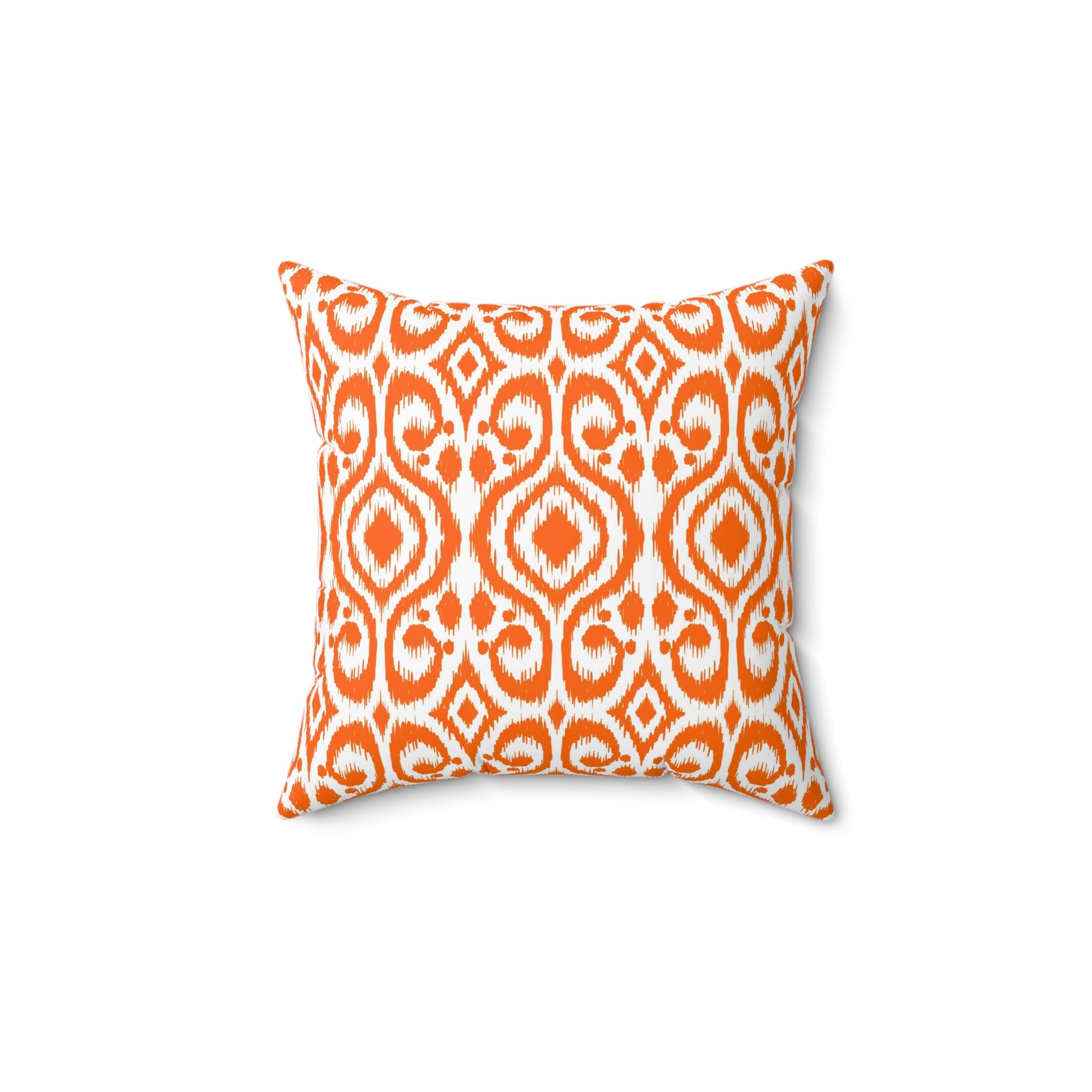 Folklore Pillow Cover | Orange White Tribal