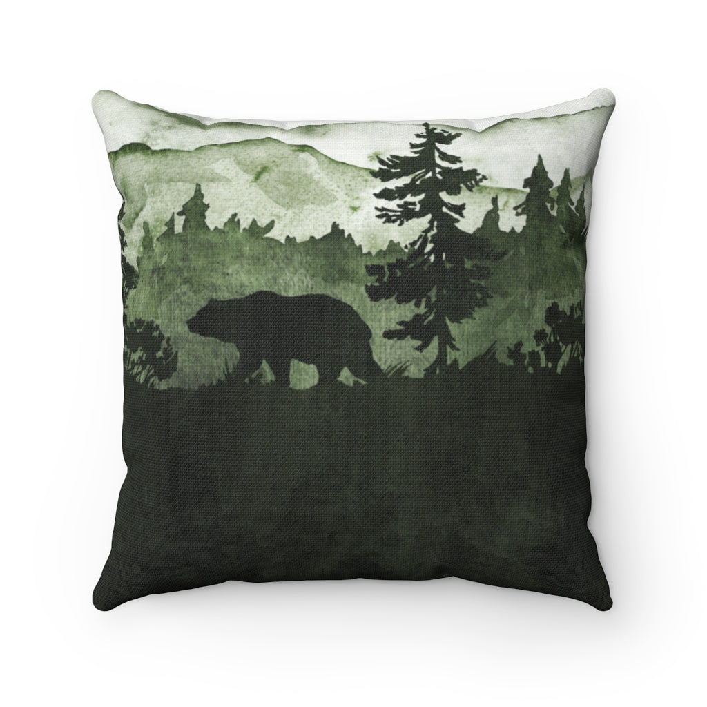 Boho Pillow Cover | Green Forest