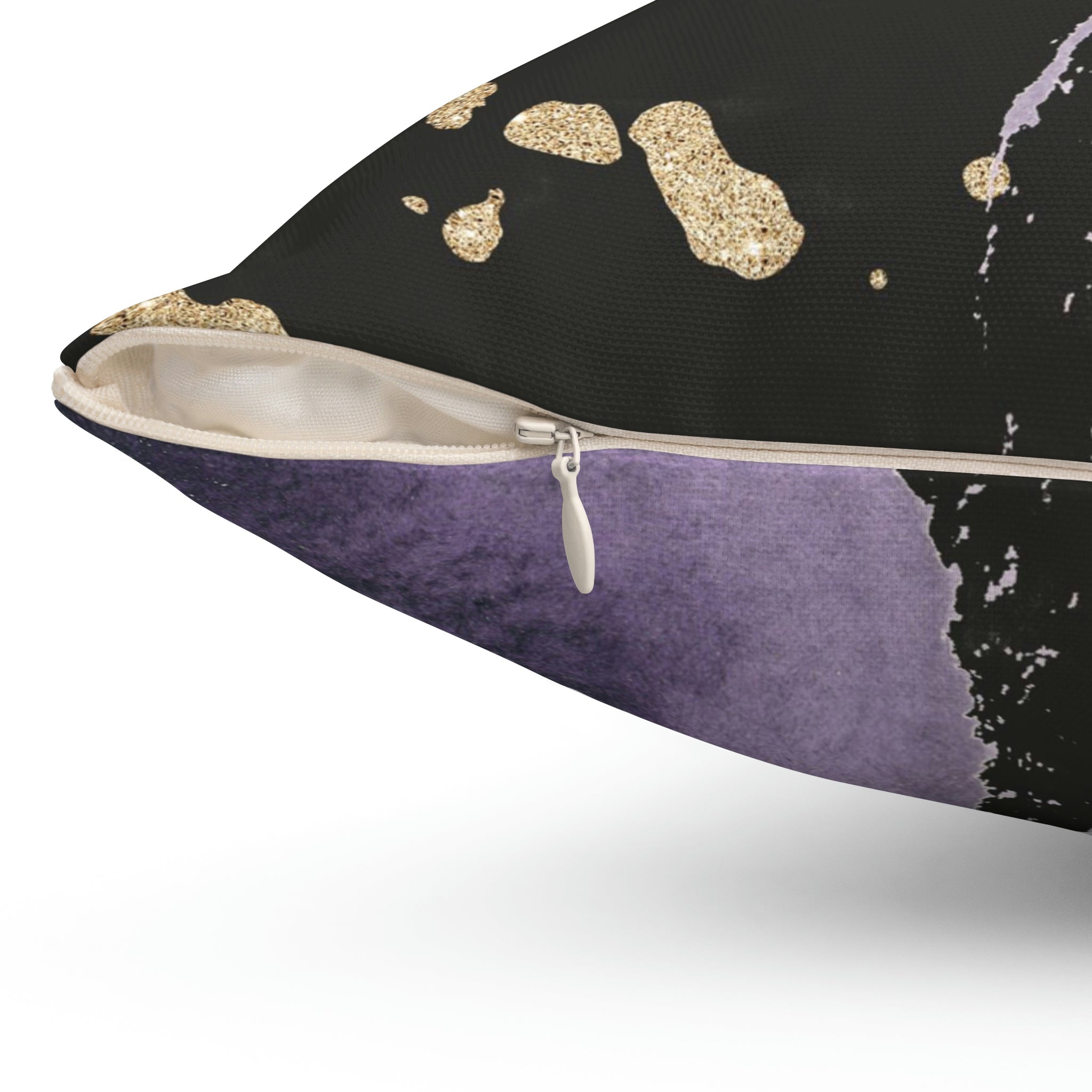 Abstract Pillow Cover | Black Lavender