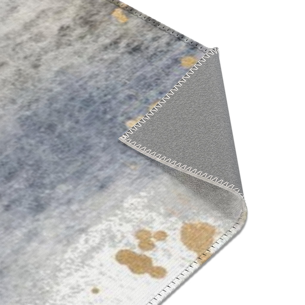 Abstract Area Rug | Butterfly Navy Beige Ombre