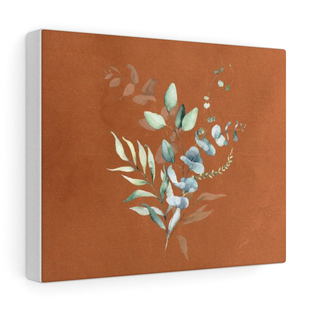 FLORAL WALL CANVAS ART | Terracotta Green Eucalyptus