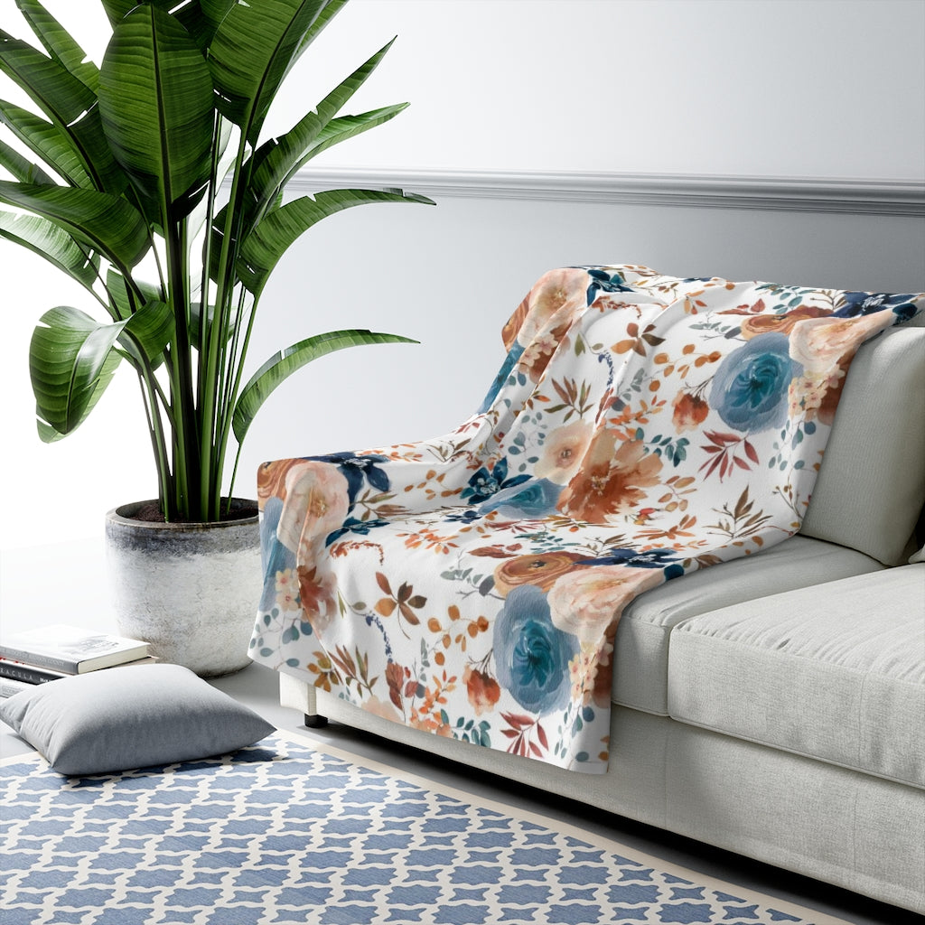 sherpa fleece throw blanket