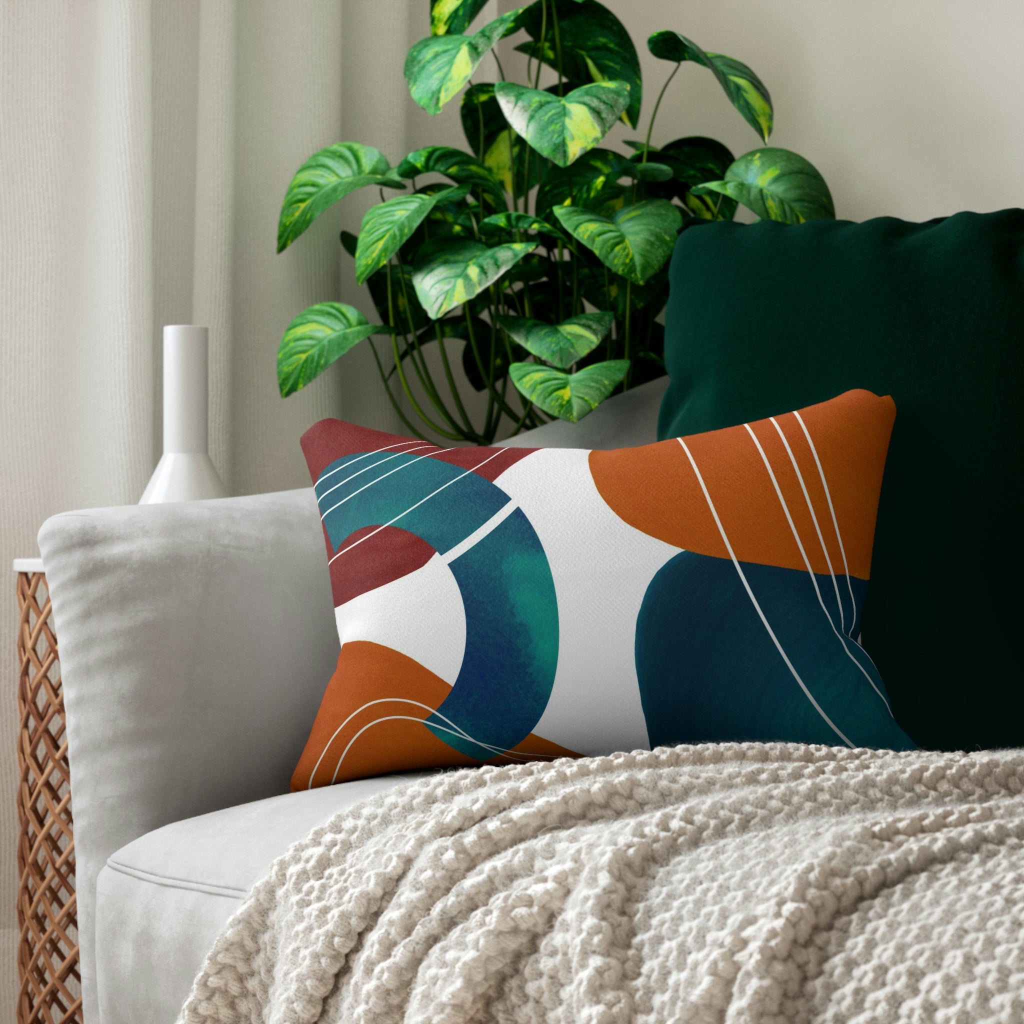 Lumbar Pillow | Rust Orange