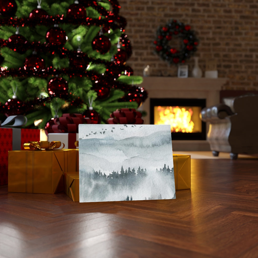 Nature Wall Canvas Art | Gray Woodlands