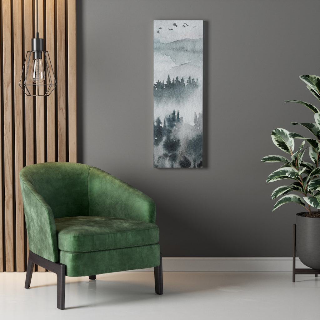 Nature Wall Canvas Art | Gray Woodlands