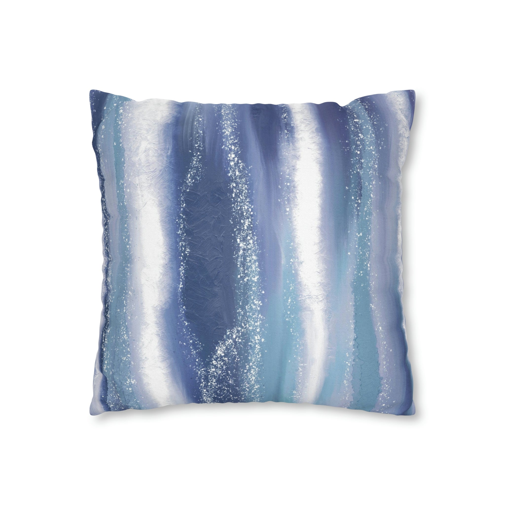 Abstract Pillow Cover | Navy Pale Blue White