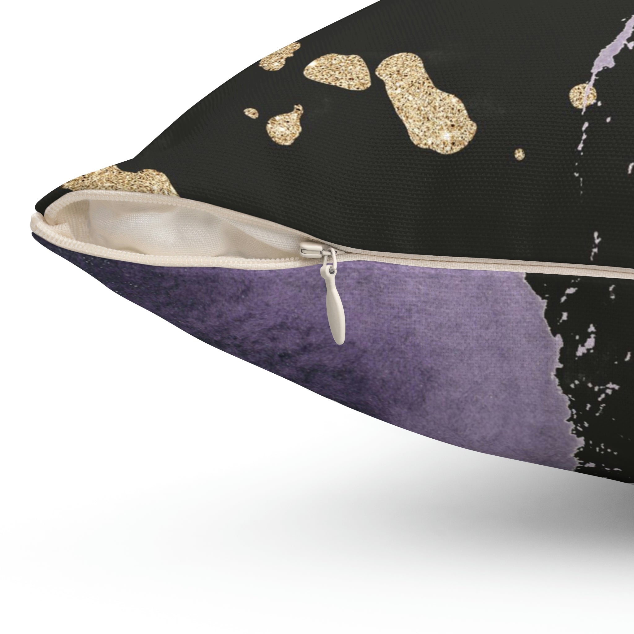 Abstract Pillow Cover | Black Lavender