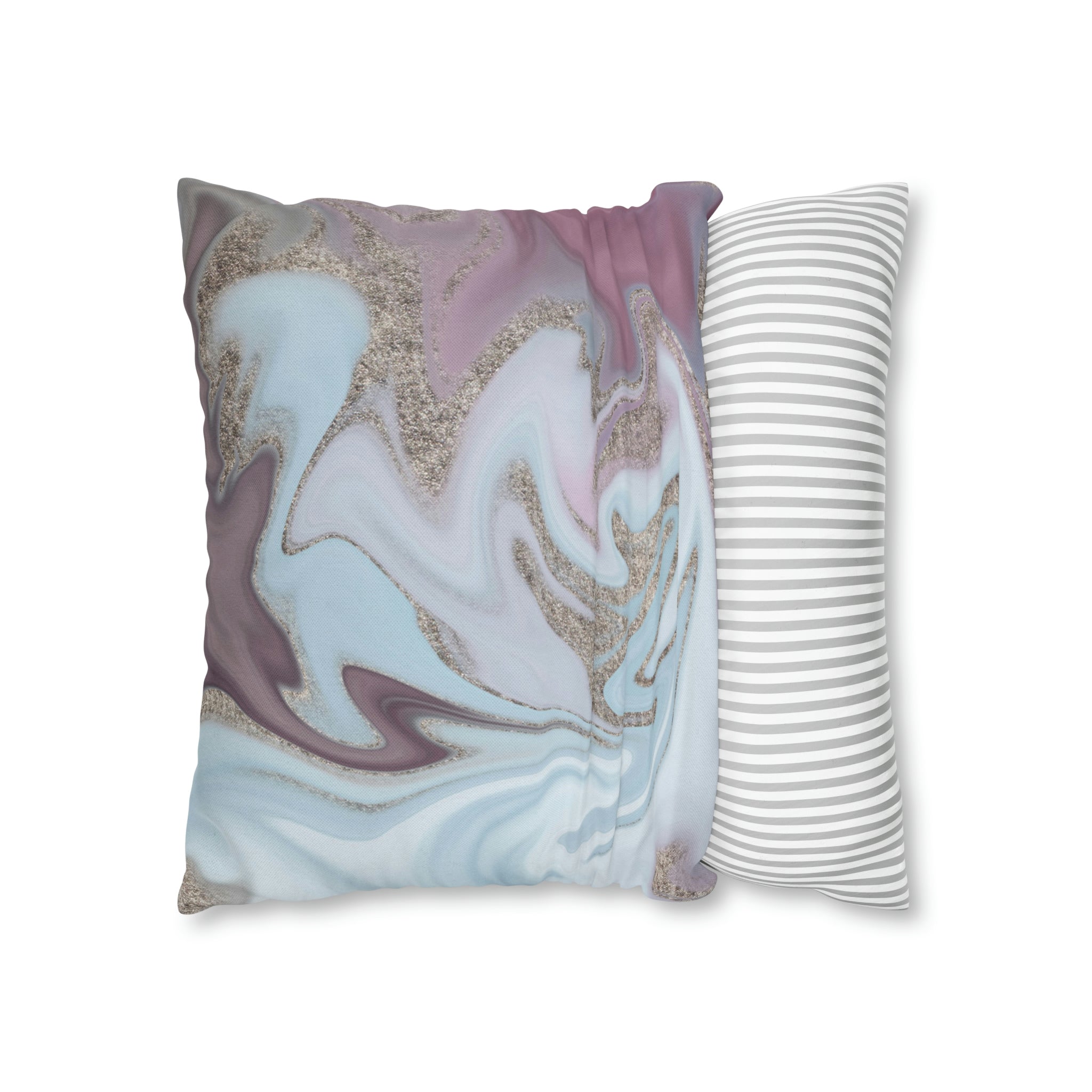 Abstract Boho Pillow Cover | Sky Blue Lavender