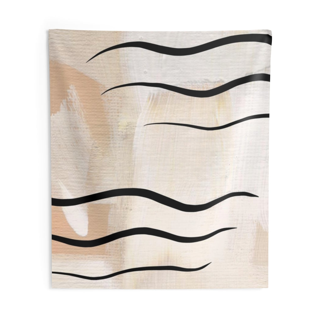 Abstract Tapestry | Yellow Black Beige