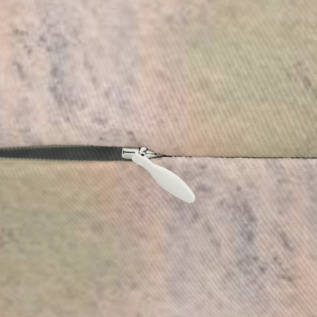 Abstract Boho Lumbar Pillow | Peach Orange Black