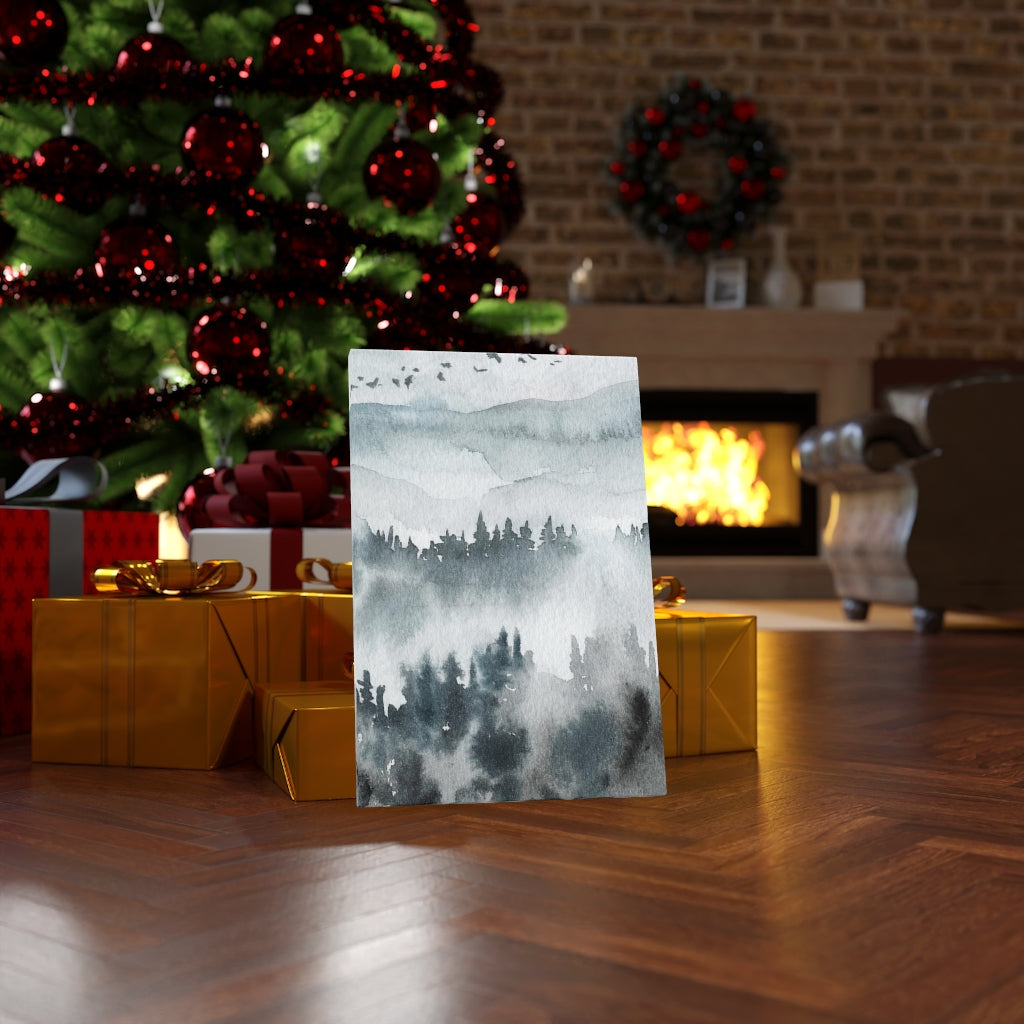 Nature Wall Canvas Art | Gray Woodlands