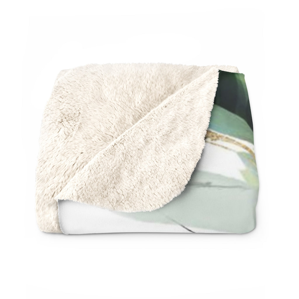 Floral Comfy Blanket | Tropical Leaves Abstract