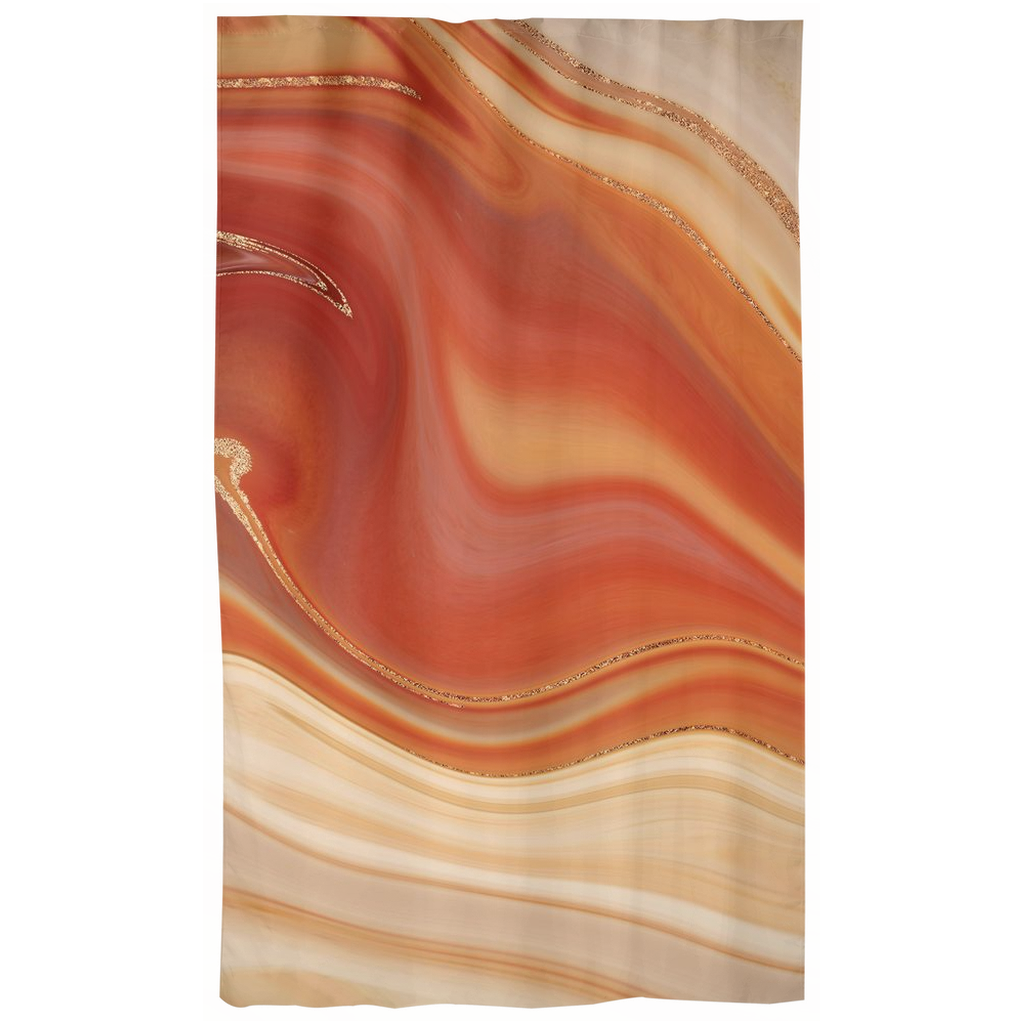 Window Curtains | Fiery Orange