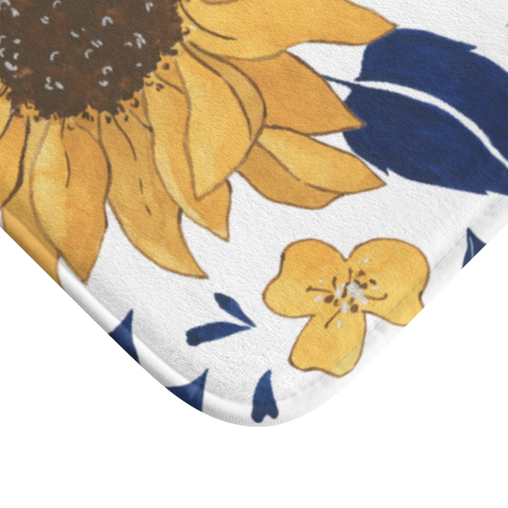 tropical coastal floor rug