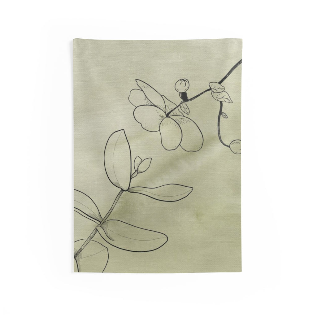 Floral Tapestry | Khaki Green Black