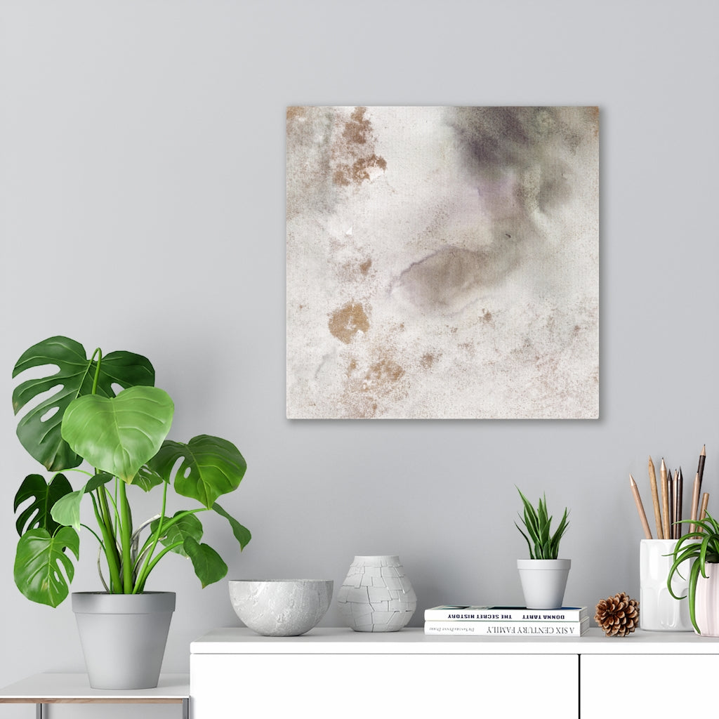 ABSTRACT WALL CANVAS ART | Beige Brown Black