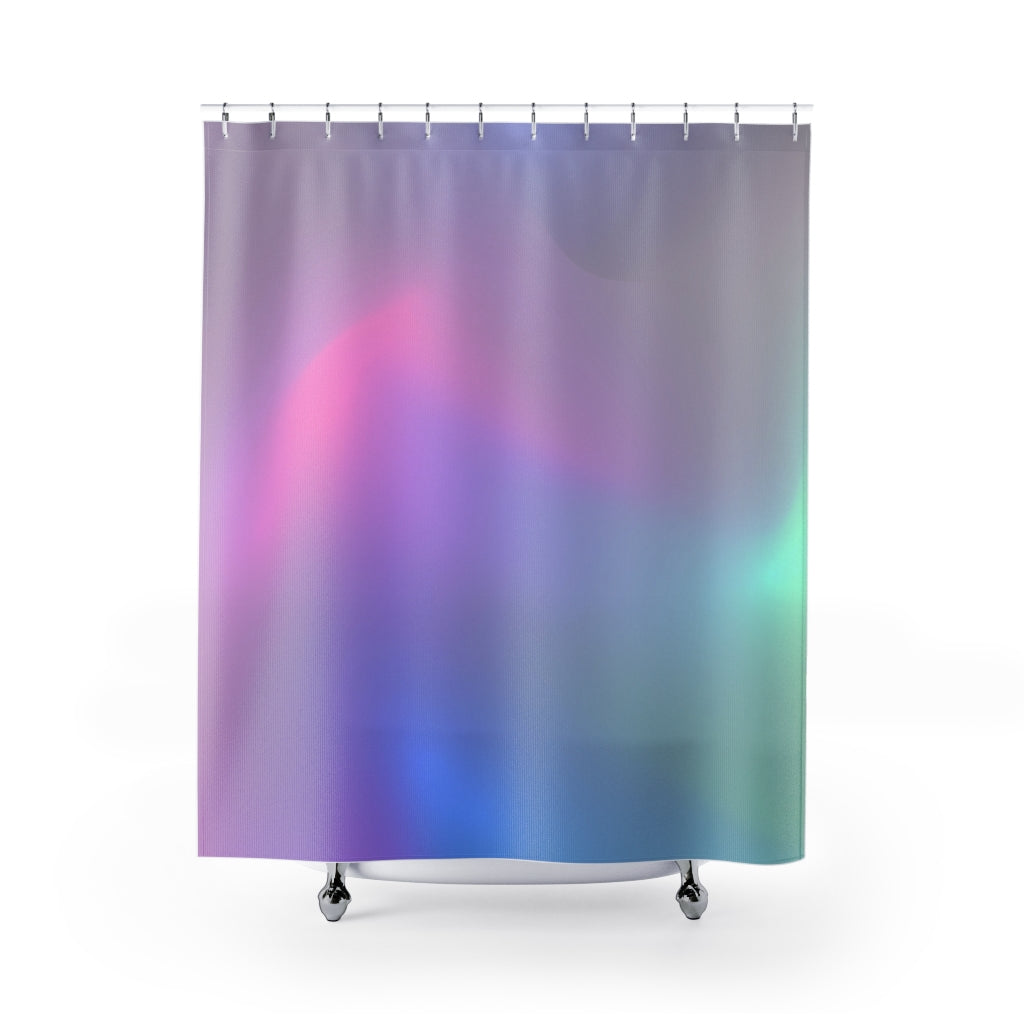 modern boho fabric shower curtain
