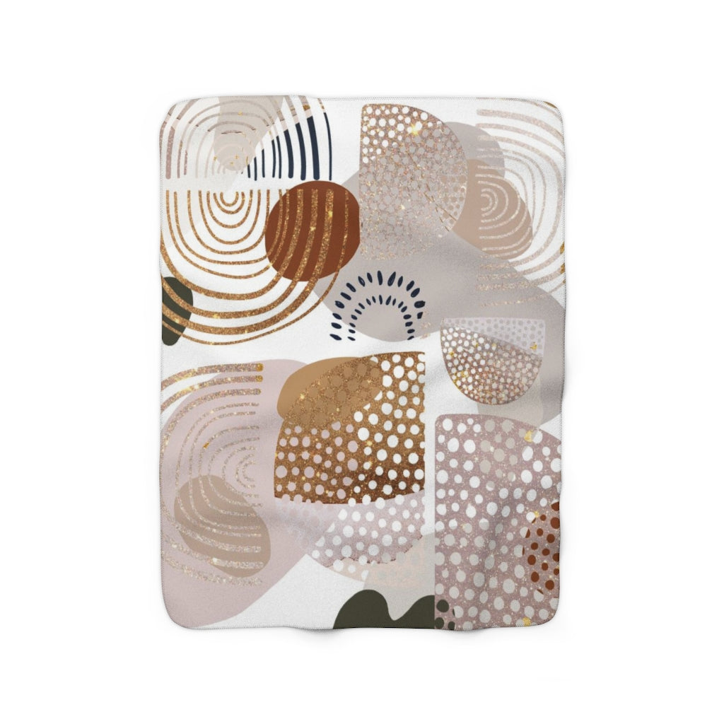 modern abstract cozy blanket