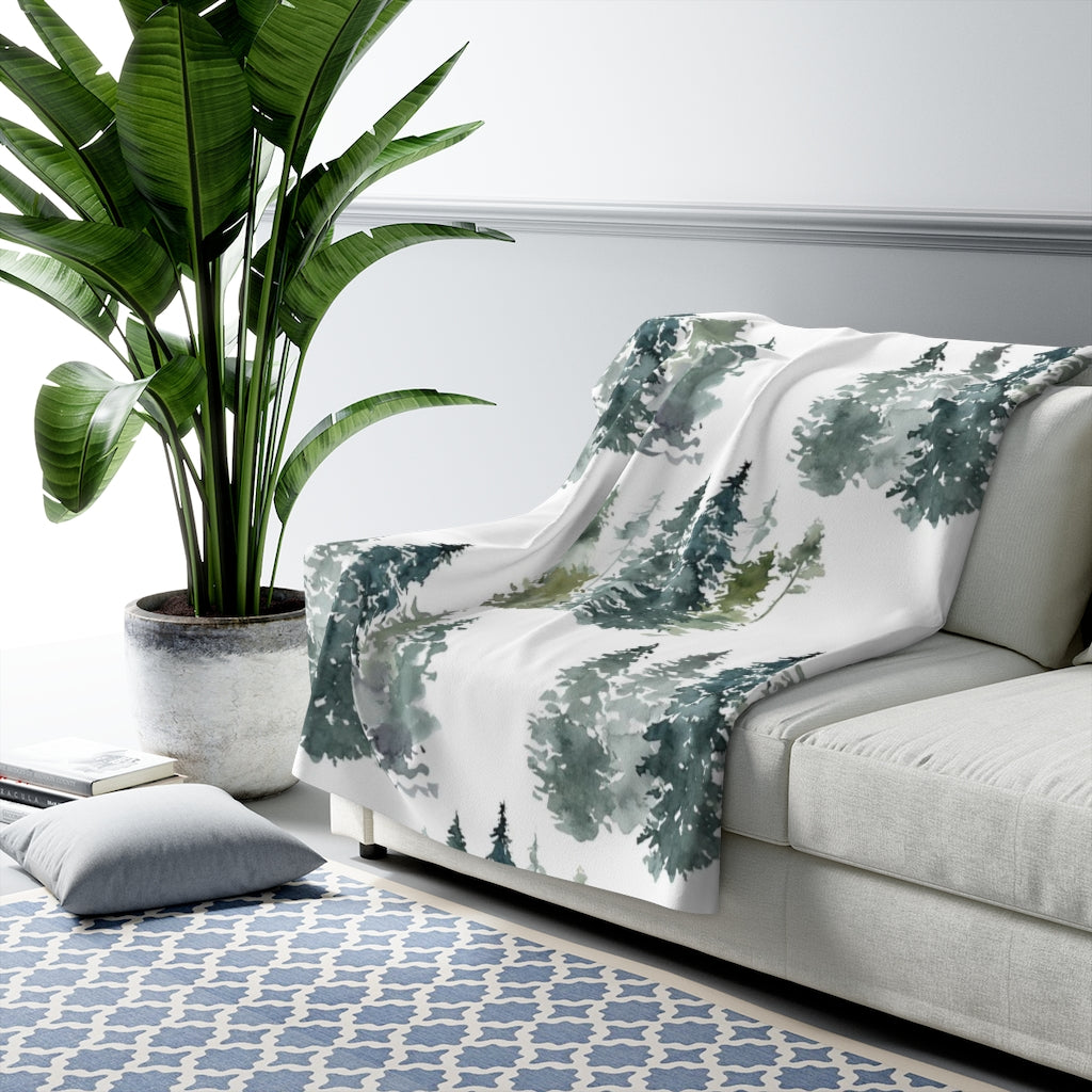 sherpa fleece throw blanket