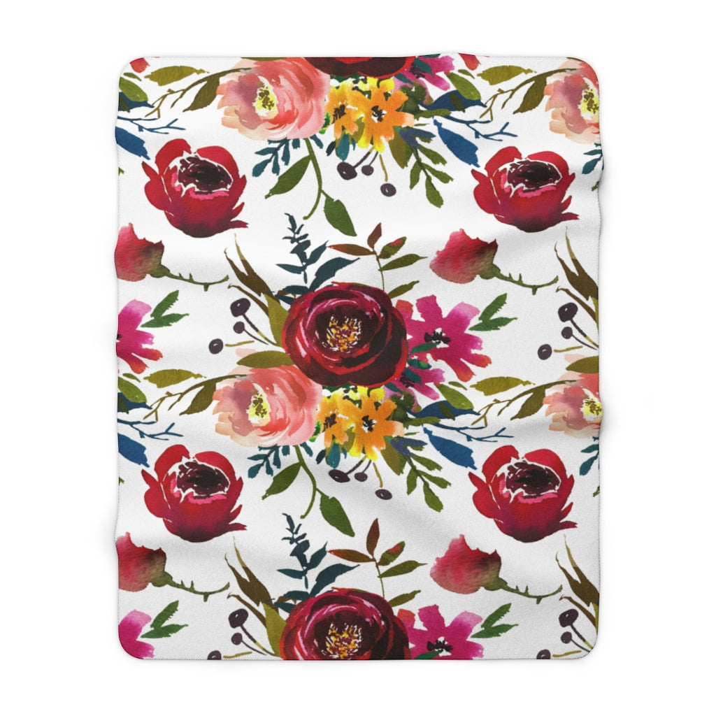 sherpa fleece throw blanket