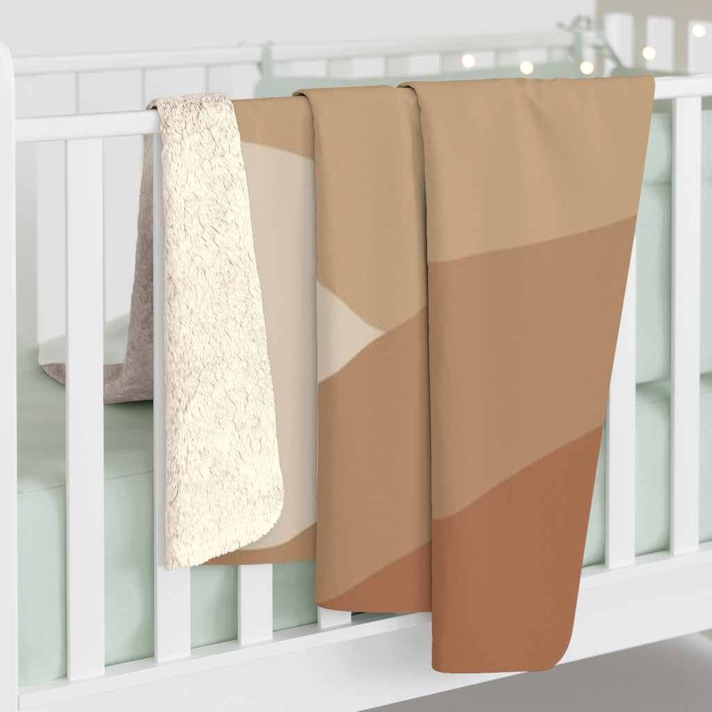 Boho Moon Comfy Blanket | Beige Brown