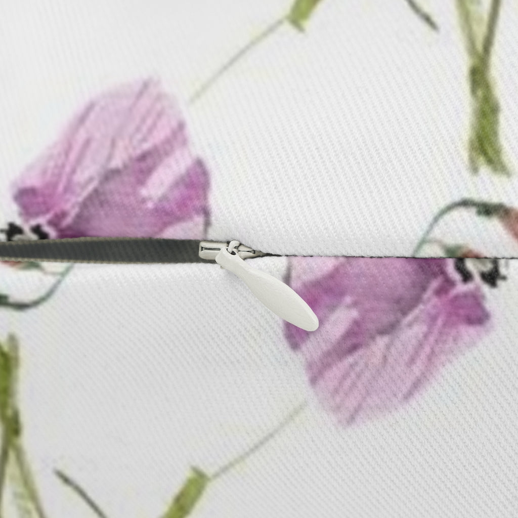 Floral Boho Lumbar Pillow | Yellow White Pink Lavender