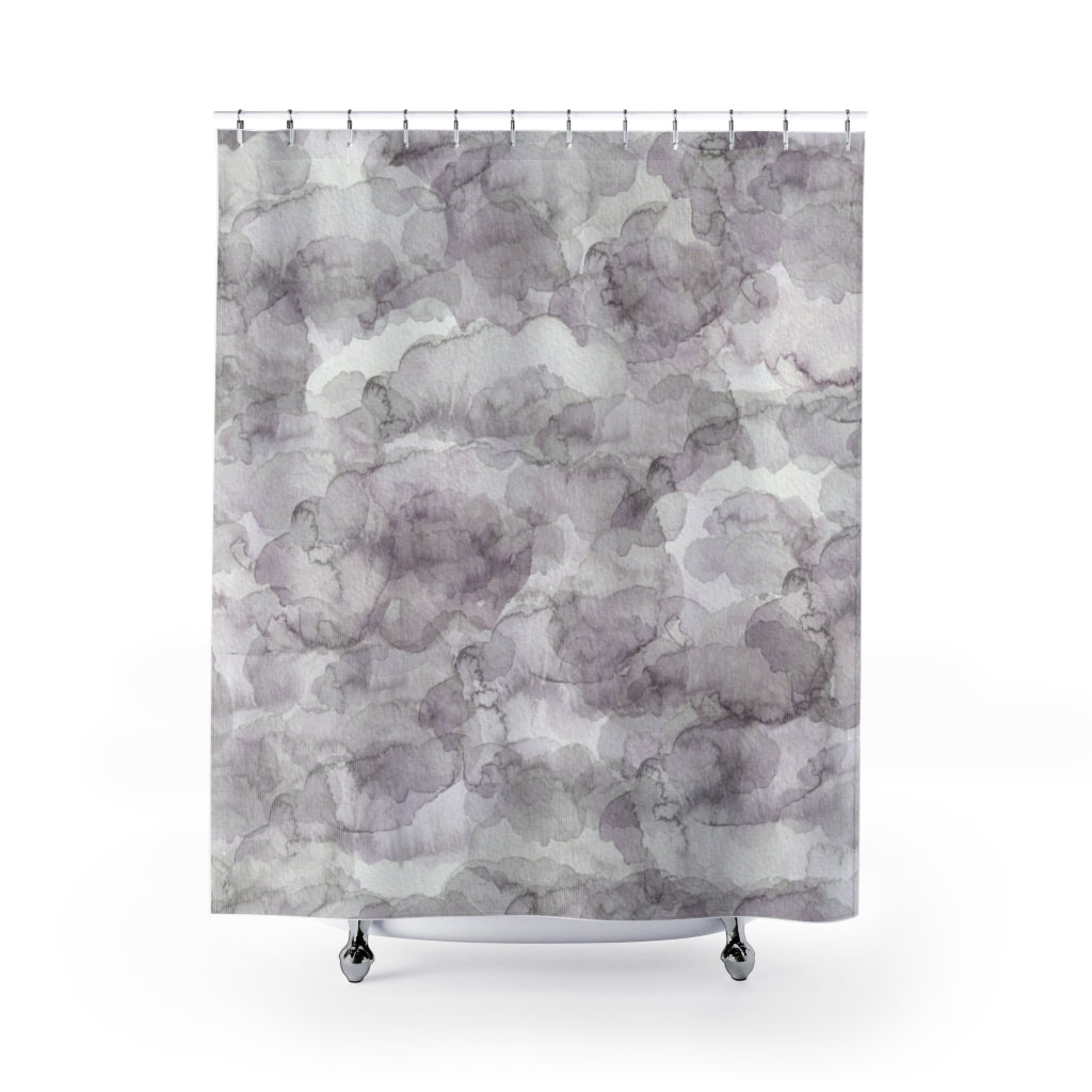 modern boho fabric shower curtain