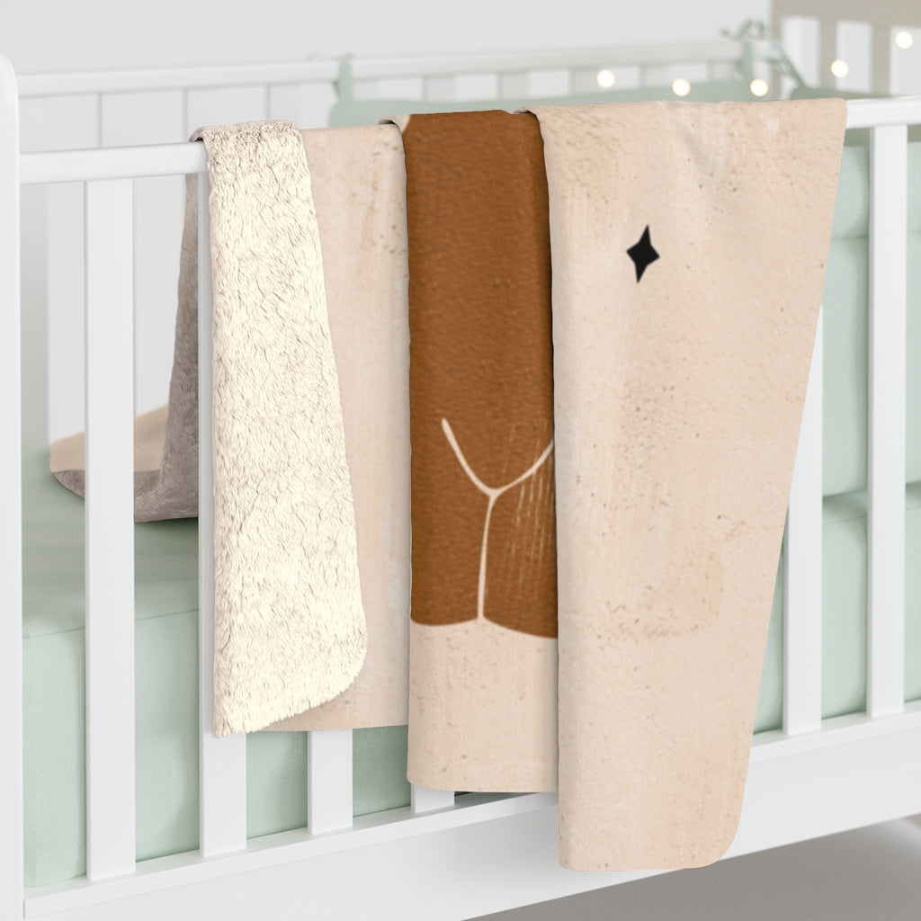 Nude Woman Celestial Mystical Bohemian Blanket