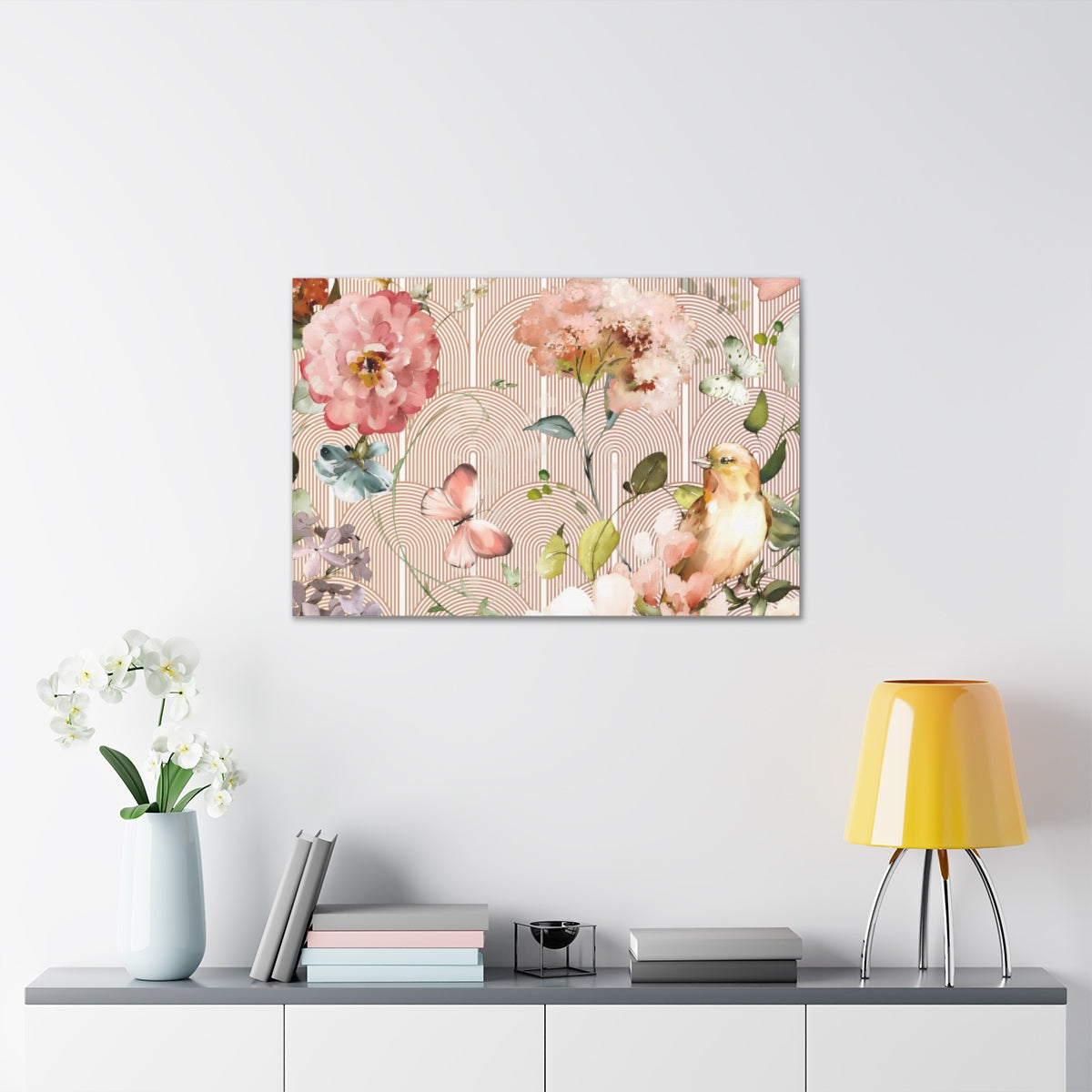 Floral Wall Canvas Print | Secret Garden