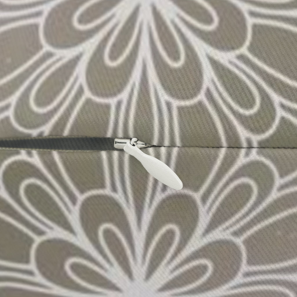 Abstract Boho Lumbar Pillow | Yellow Blush Pink Grey