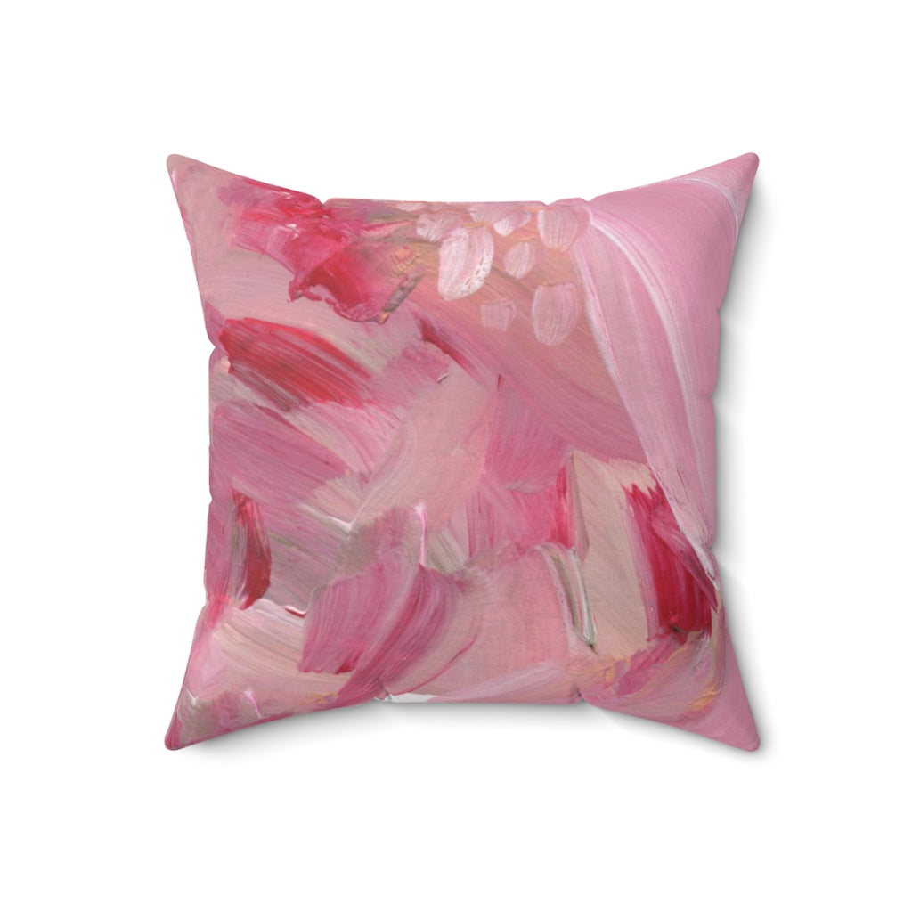 Abstract Pillow Cover | Pink Cotton Candy