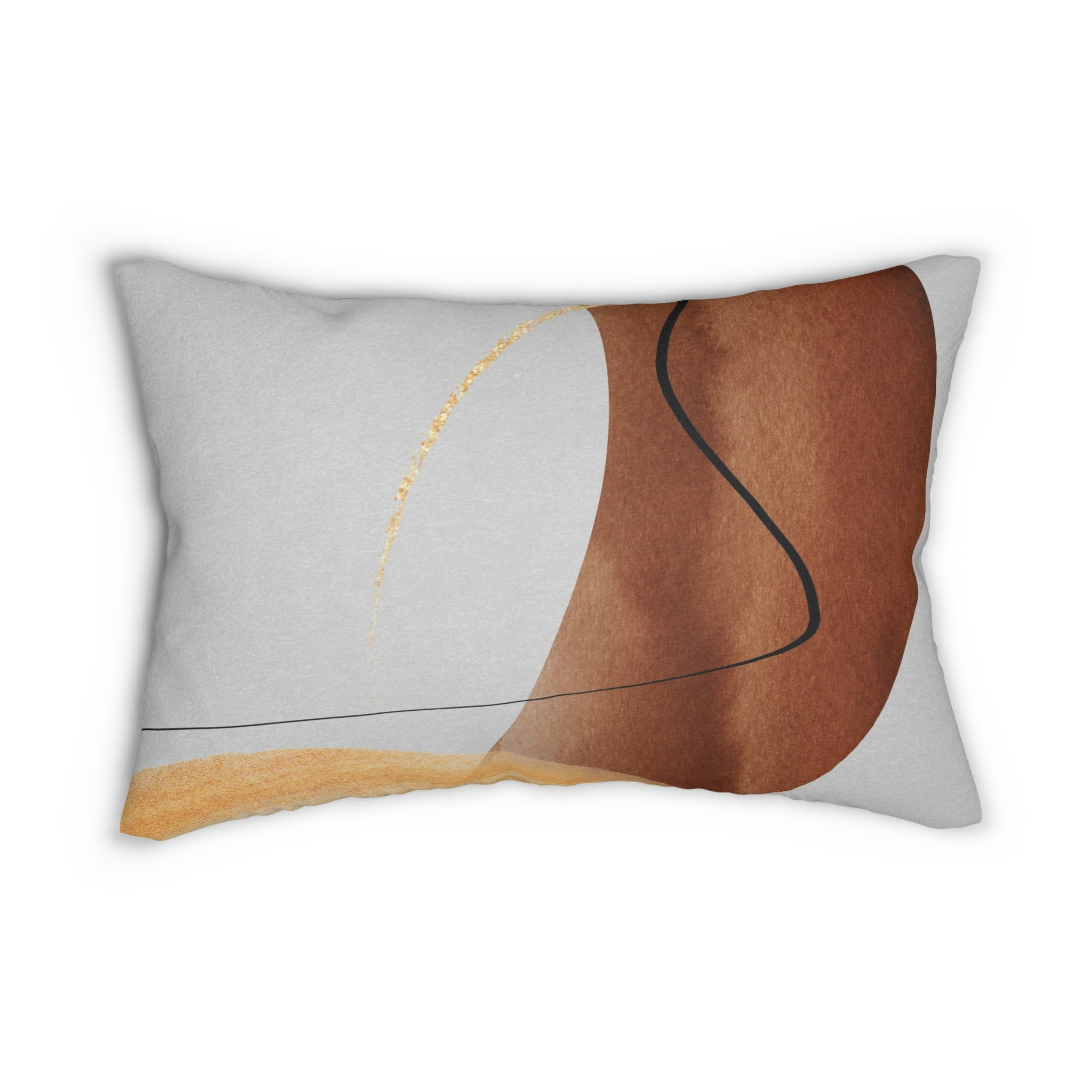 Lumbar rectangle throw pillow