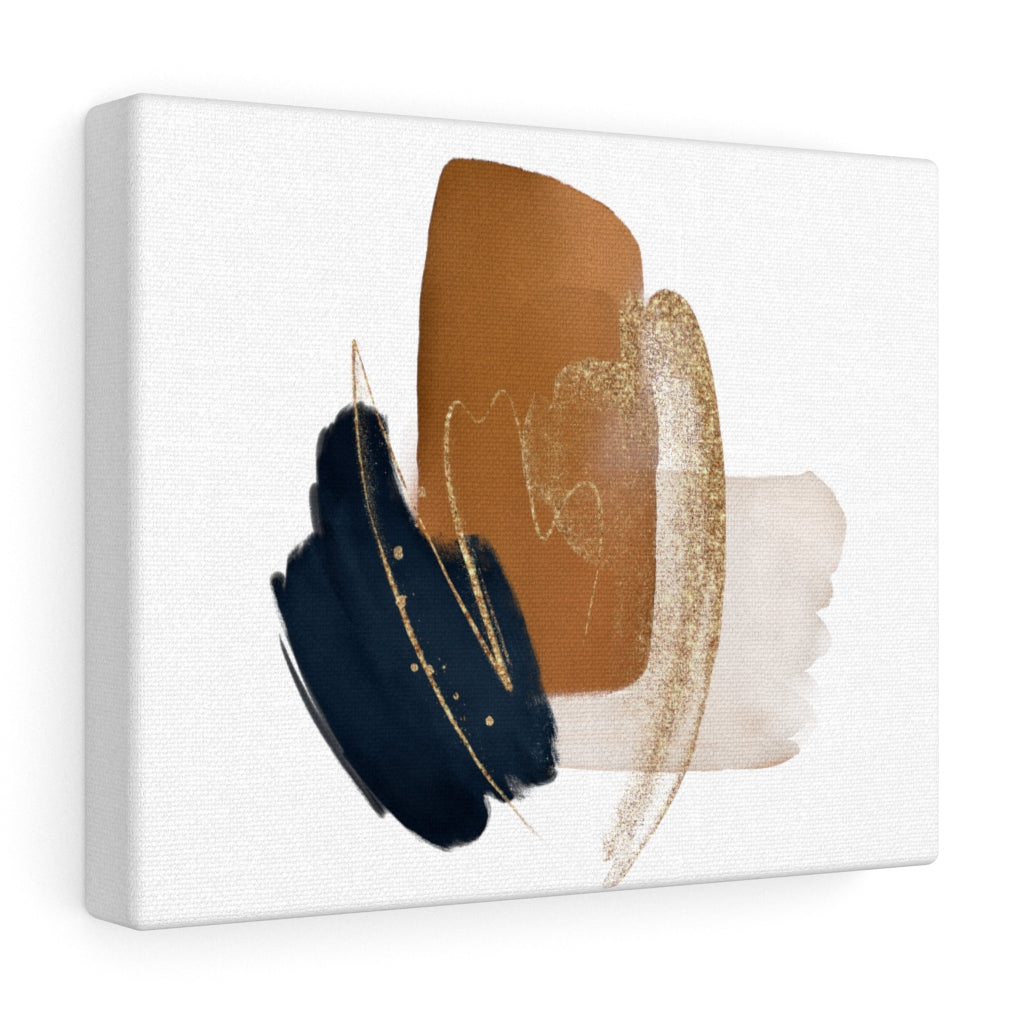 Abstract Canvas Art | Brown White Black Beige