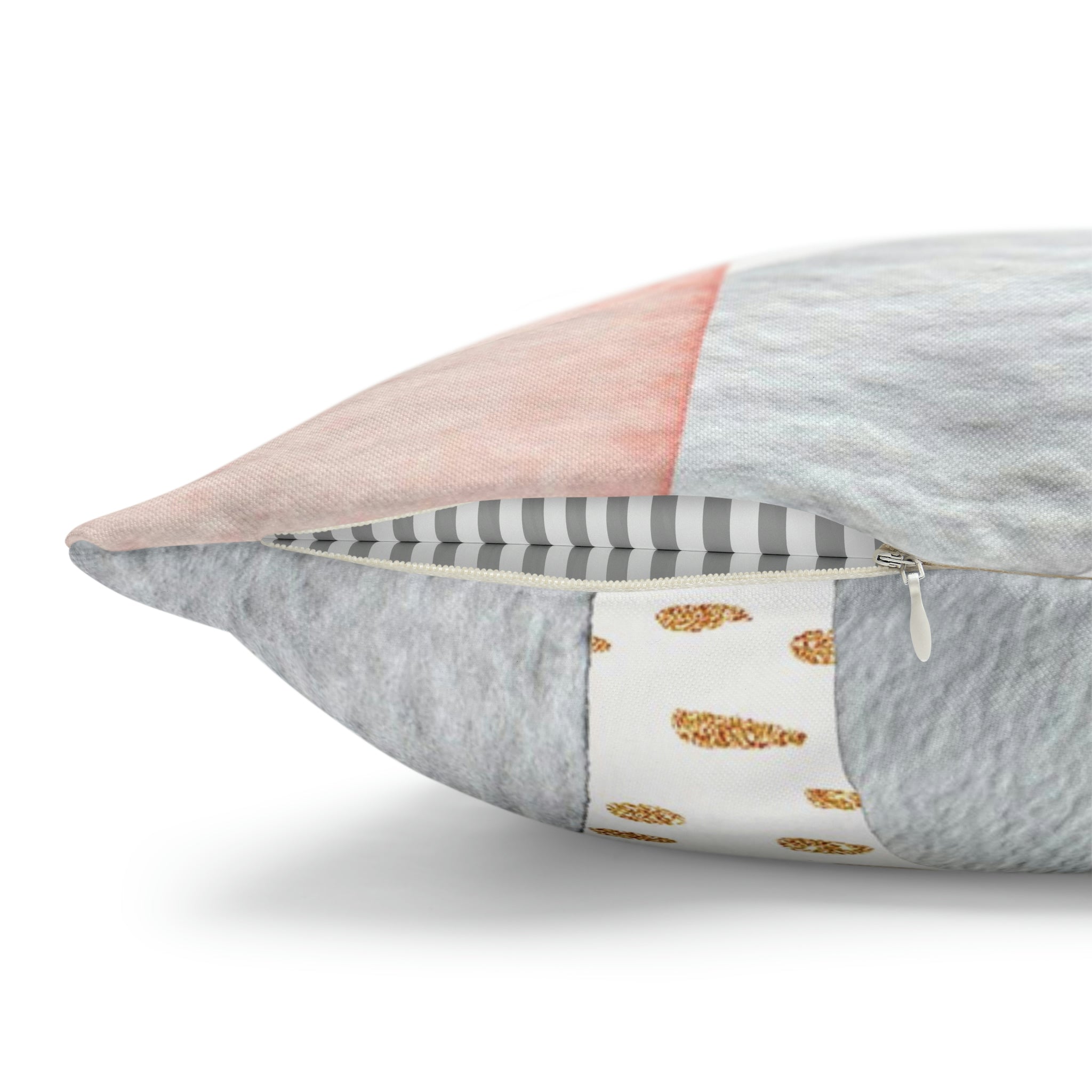Abstract Pillow Cover | Blush Pink Gray white