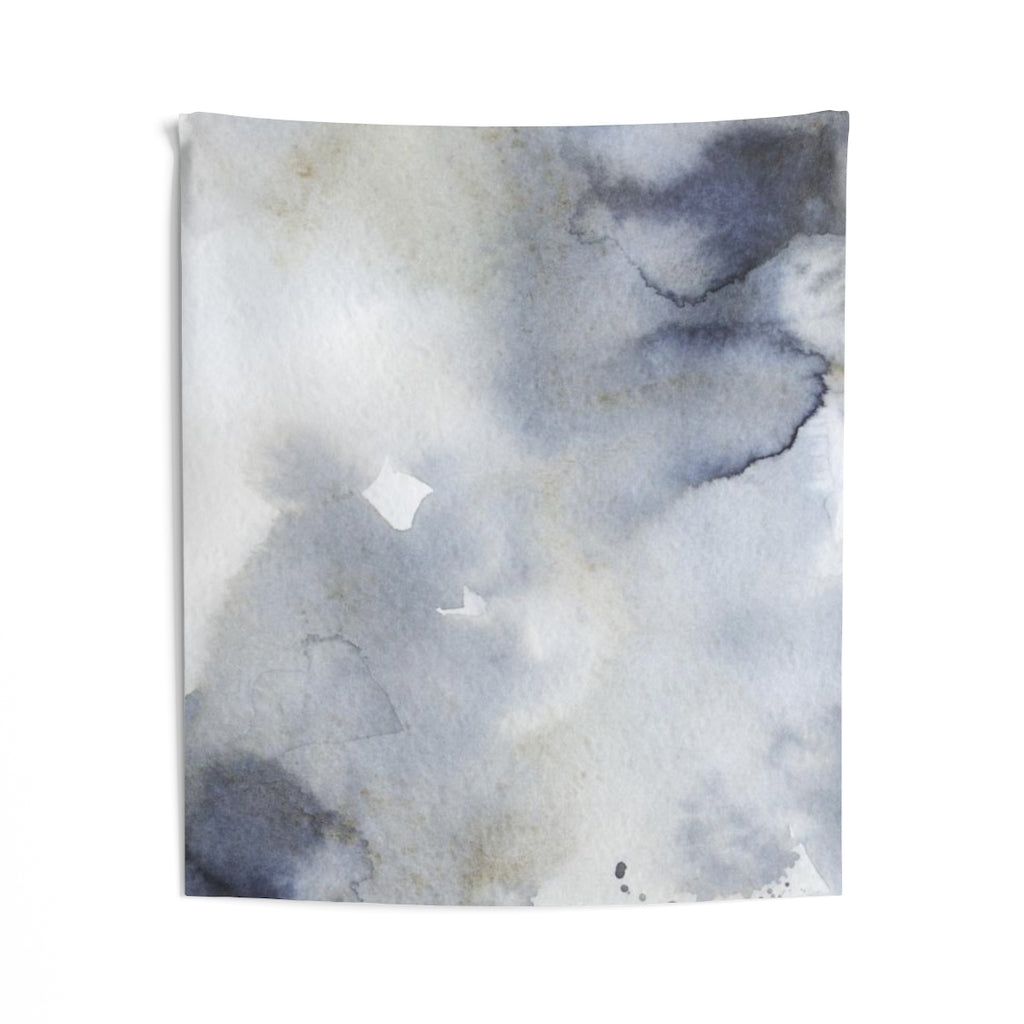 Abstract Tapestry | Navy Blue Grey White