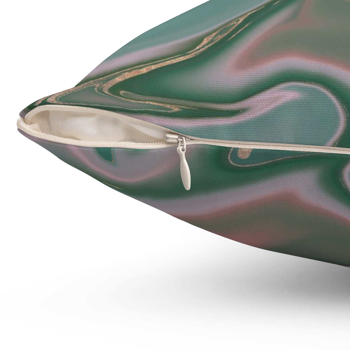 Marble Pillow Cover | Green Pink Agate