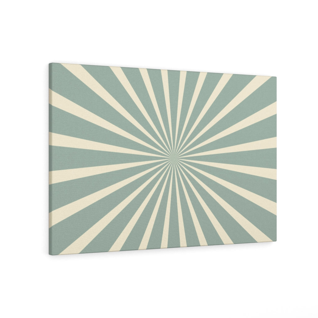 RETRO CANVAS ART | Mint Green Yellow