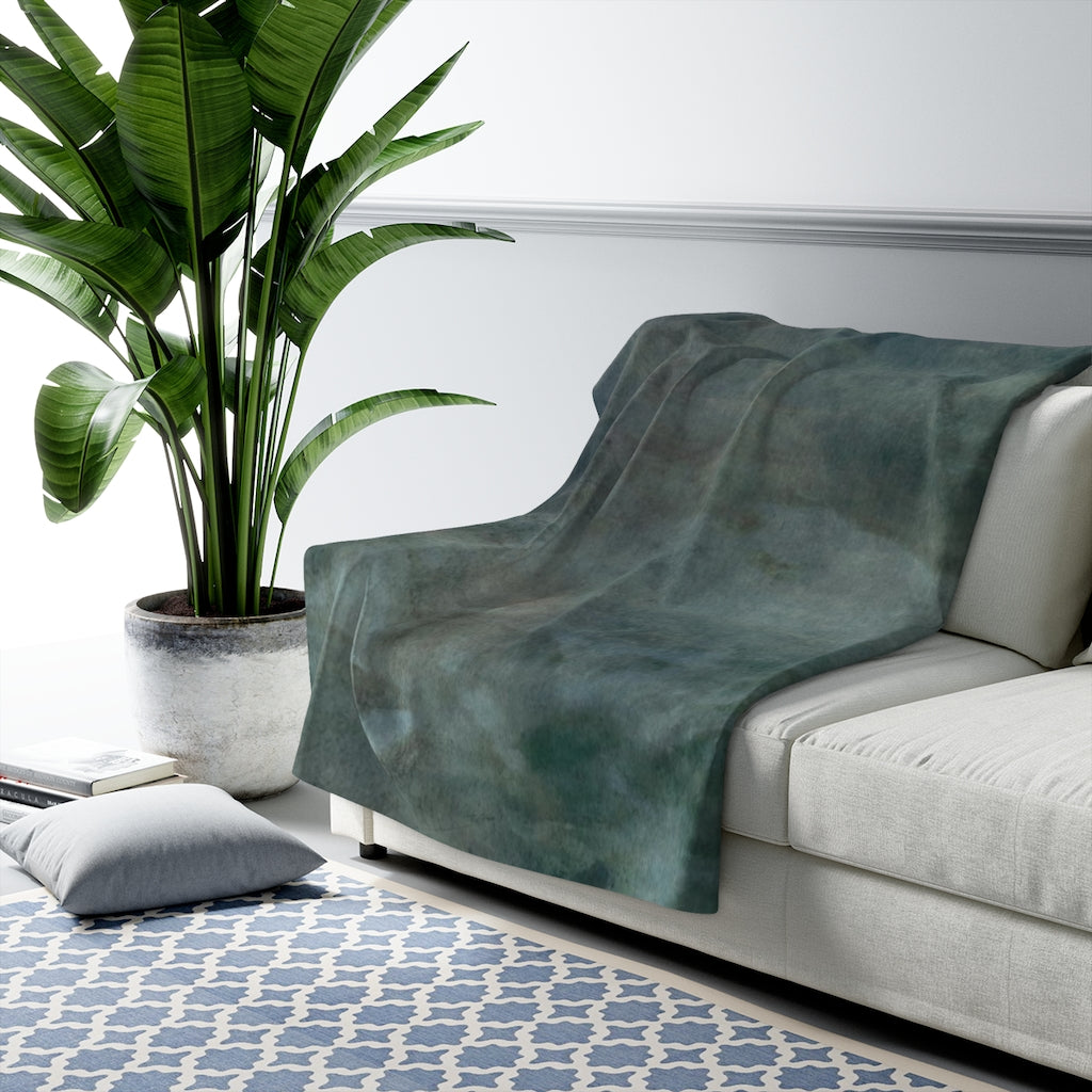 Gradient Comfy Blanket | Green Moss