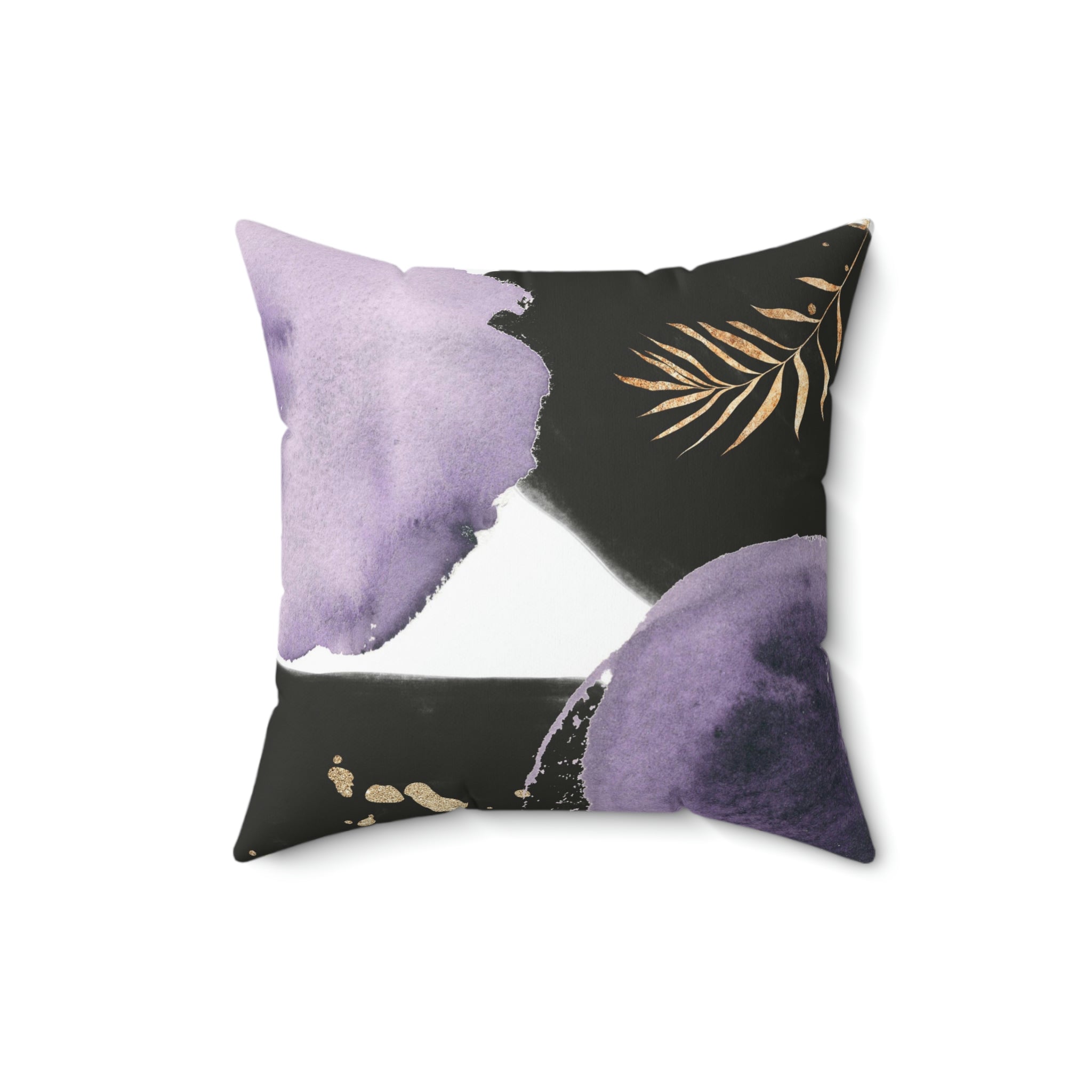 Abstract Pillow Cover | Black Lavender