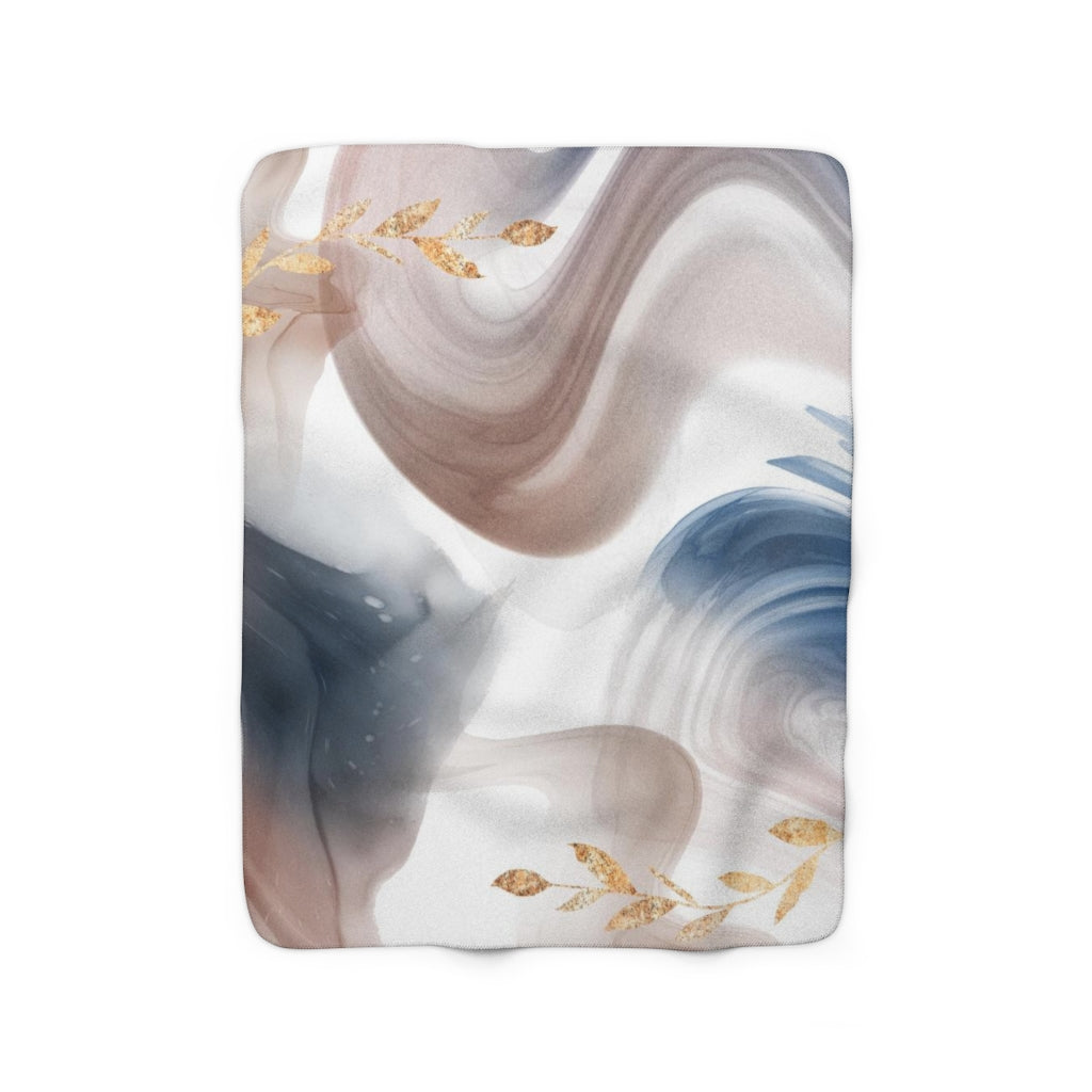 modern abstract cozy blanket