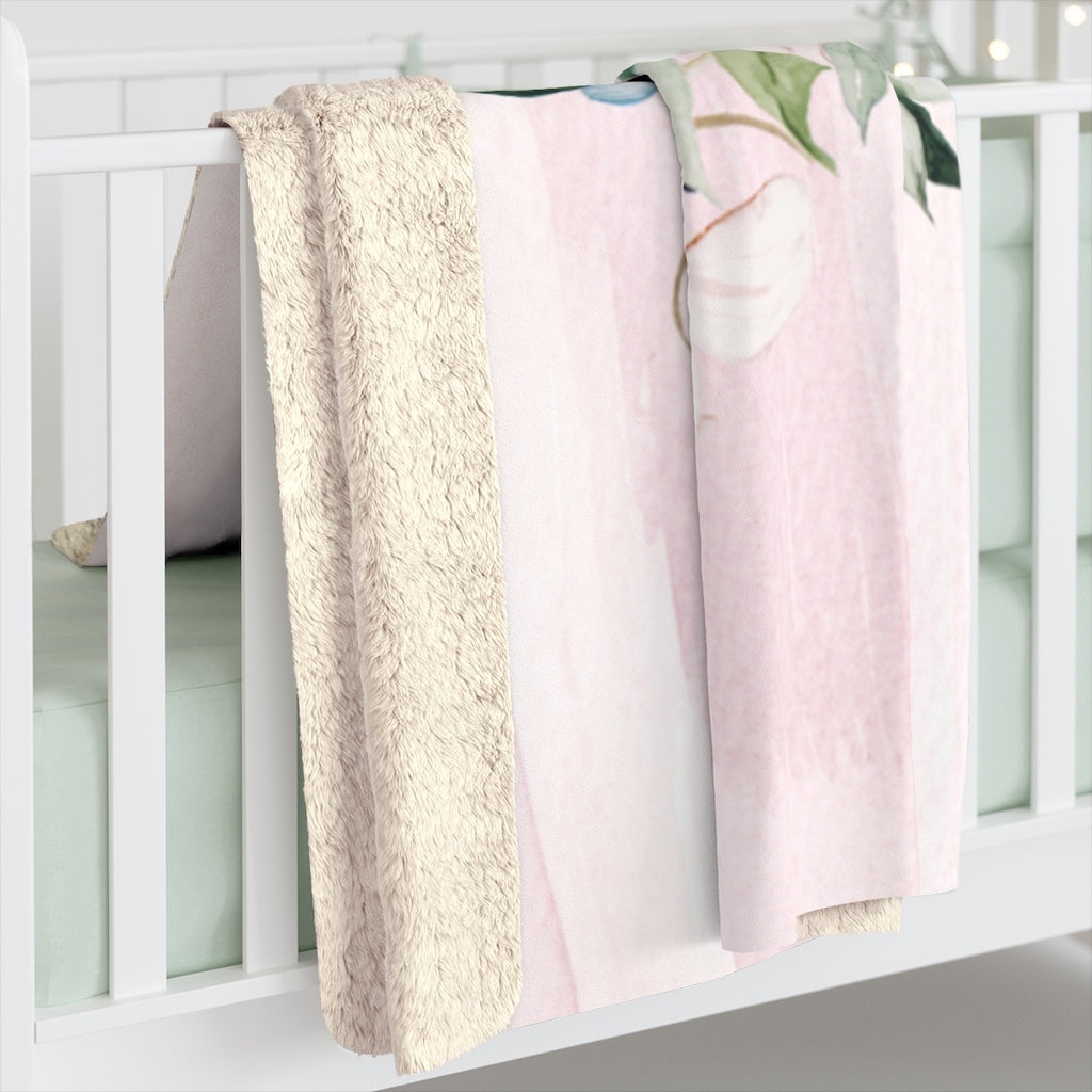 Floral Blanket | Blush Pink