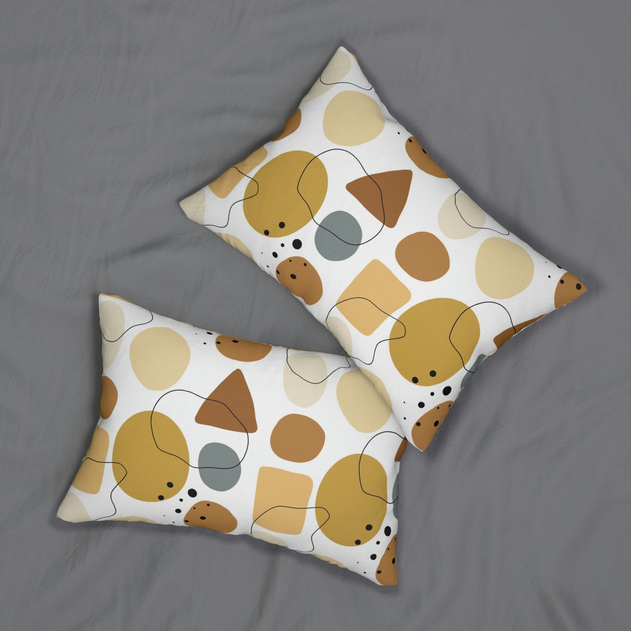 Boho Lumbar Pillow | Earthy Neutral Beige