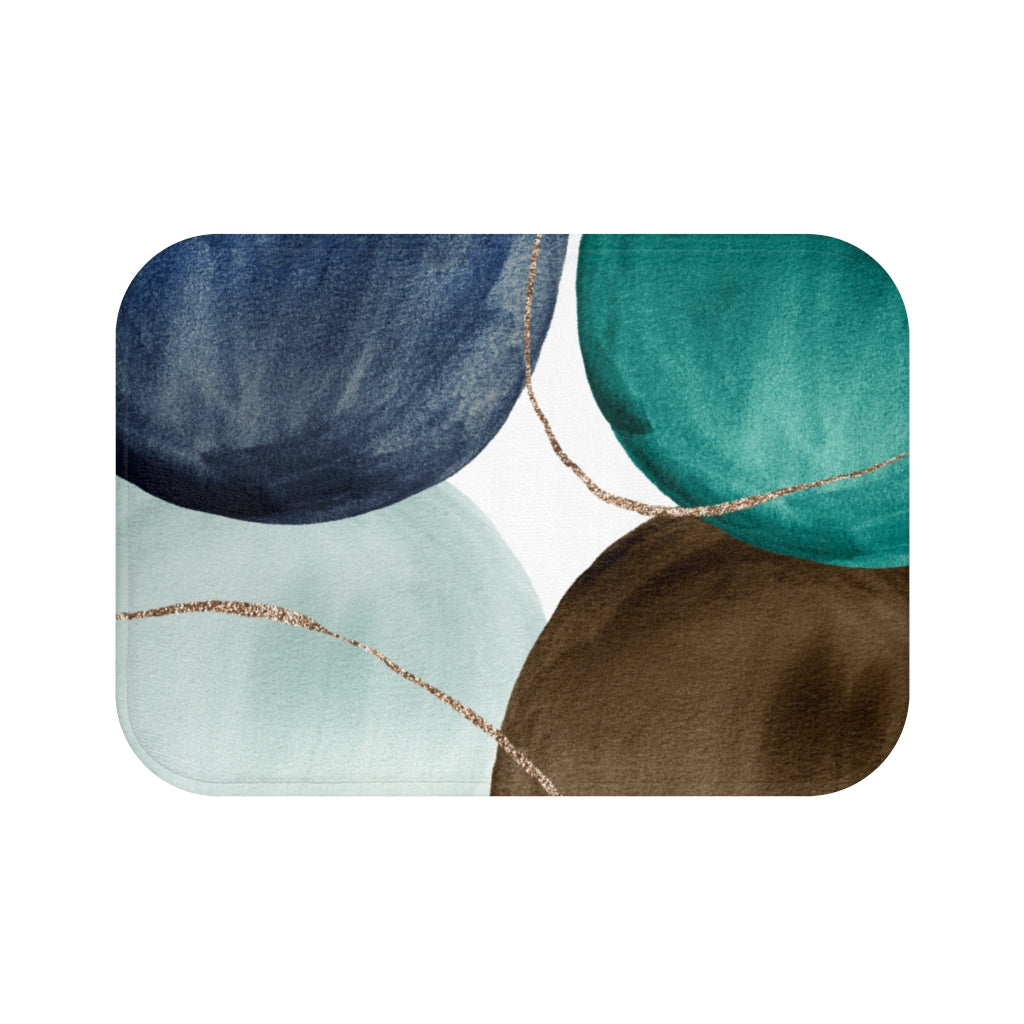 Boho Bath Mat | Navy Green