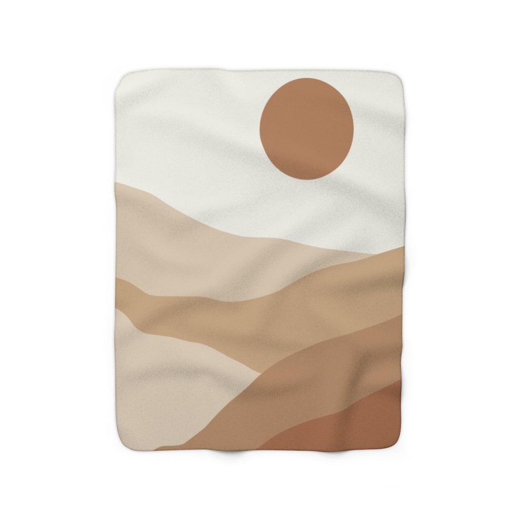 modern abstract cozy blanket