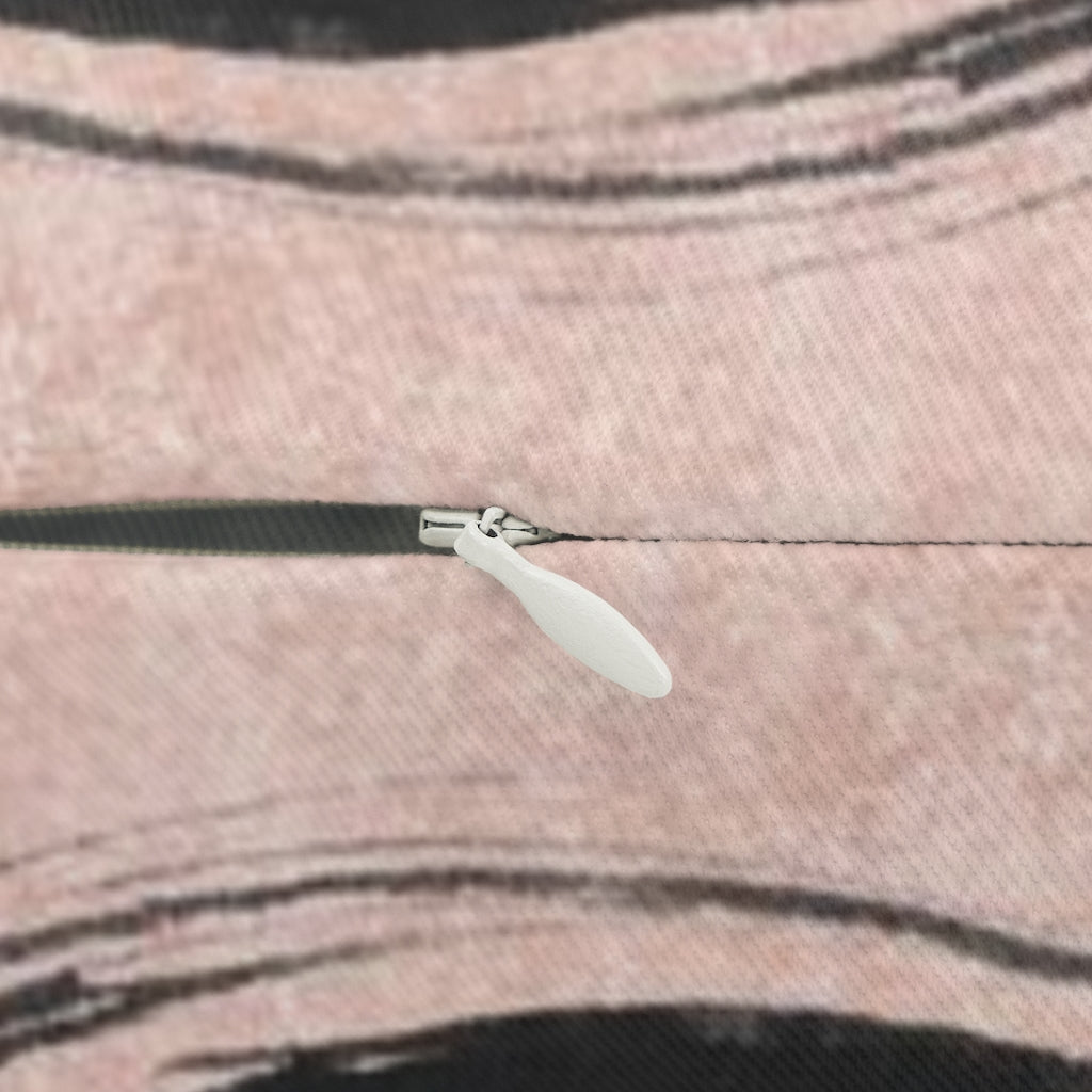 Abstract Boho Lumbar Pillow | Blush Pink | One Line Art