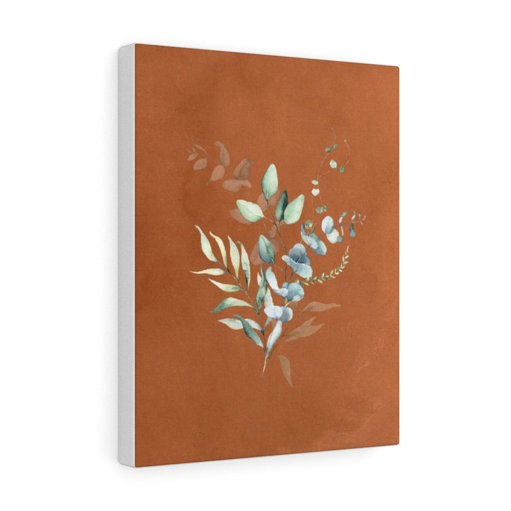 FLORAL WALL CANVAS ART | Terracotta Green Eucalyptus